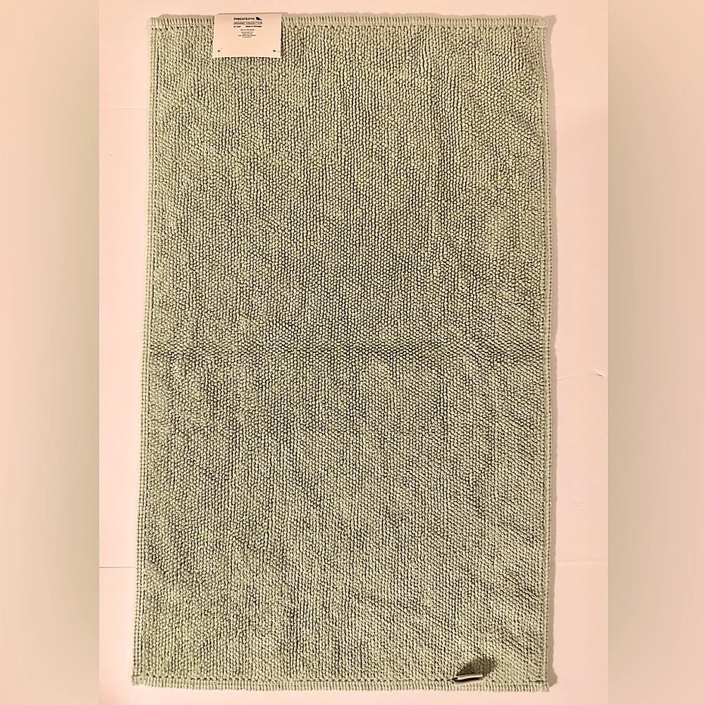 🎁Piscatextil Organic Collection Bath Mat - 21” x 34” - Begona - Green